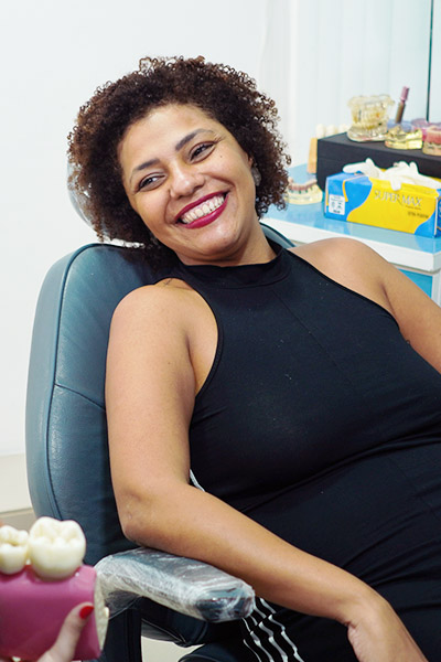 paciente sorrindo